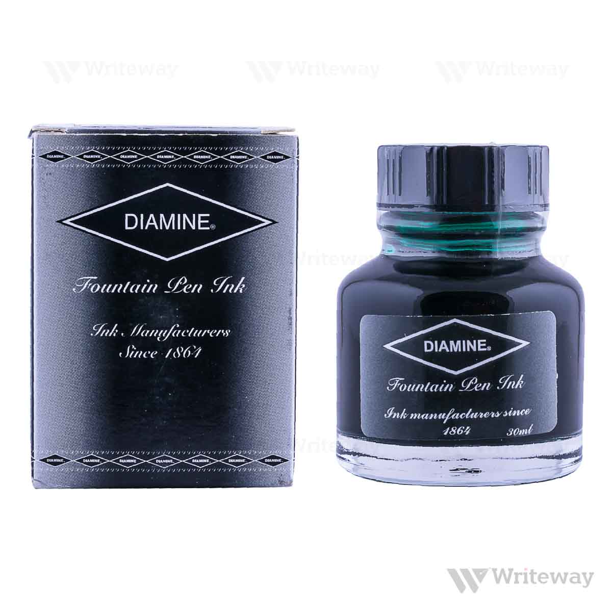 DIAMINE DELAMERE GREEN INK POT 30ML